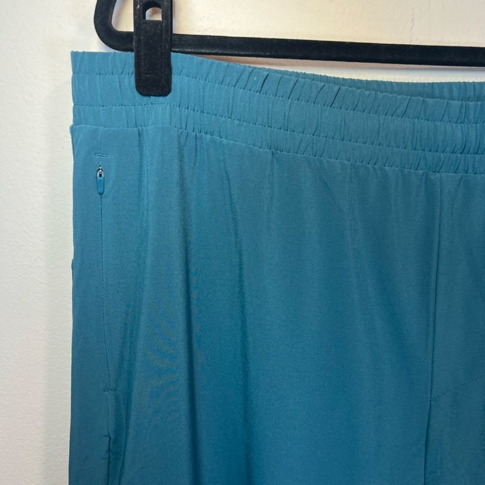 All in Motion Athletic Pants Teal Pocket Drawstring Taper Lightweight Workout XL - Picture 3 of 13